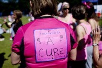 Race for Life back sign Race for Life back sign